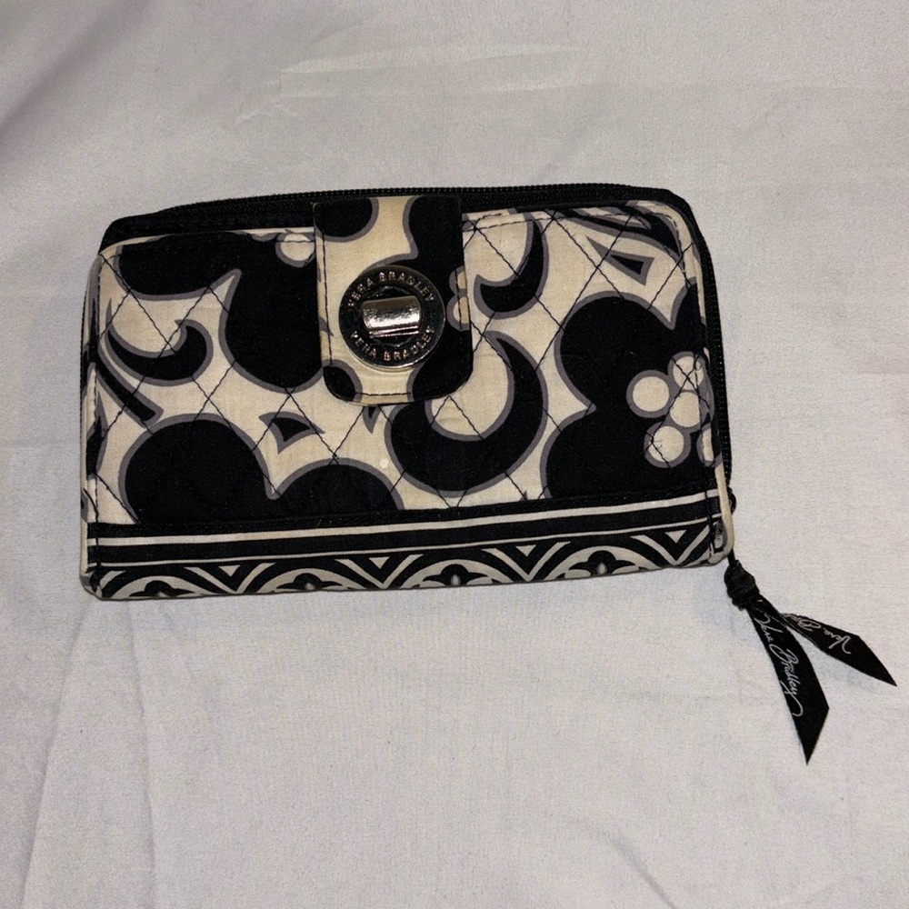 Vera Bradley Retired Night & Day Pattern Turn Lock Wallet